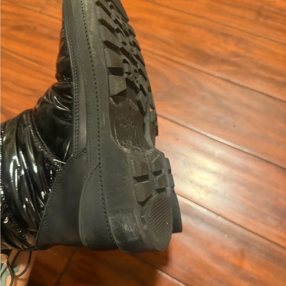 Sam Edelman Black Quilted Puffer Ankle Booties - Picture 11 of 15